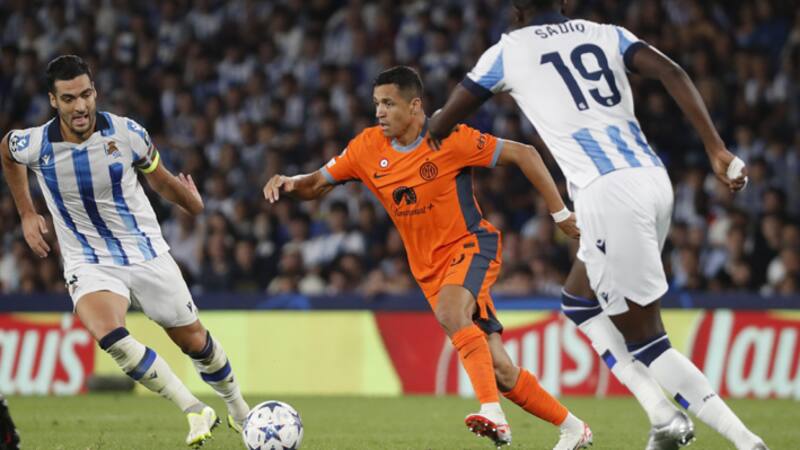 El delantero debutó en el Inter por Champions League.