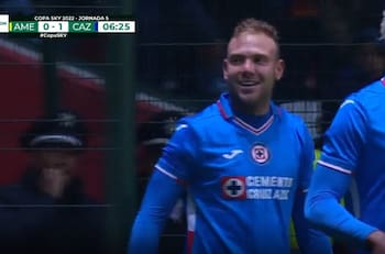 VIDEO| Eludió a tres rivales: la ex figura de Santiago Wanderers Carlos Rotondi marcó un golazo para Cruz Azul ante América