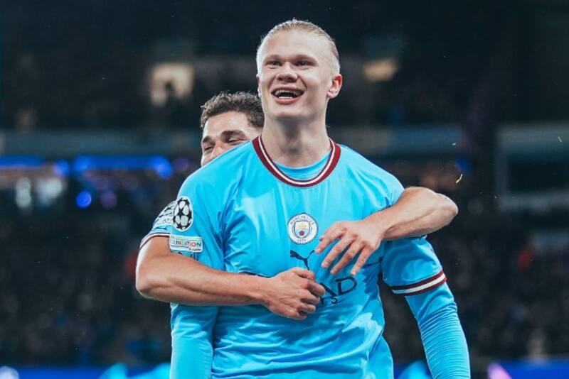 Erling Haaland lleva 45 goles en su primera temporada con el Manchester City. (Foto: @ManCity)