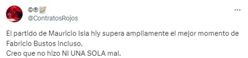 Mauricio Isla es destacado por los hinchas de Independiente