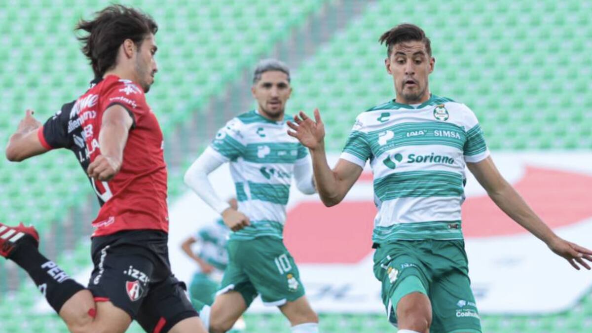 Atlas de Reyes y Jeraldino empató con Santos de Diego Valdés y sigue último en la Liga MX