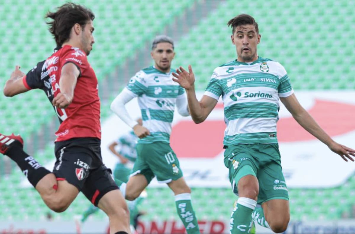 Atlas de Reyes y Jeraldino empató con Santos de Diego Valdés y sigue último en la Liga MX