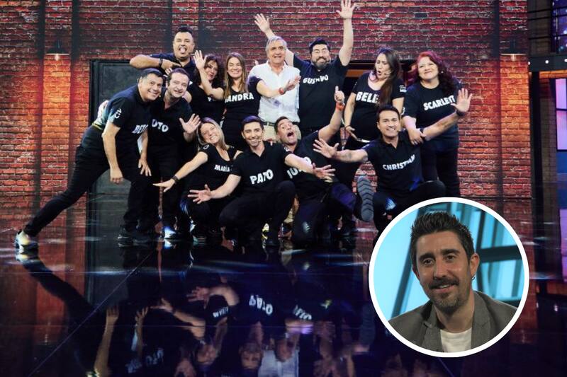 le dio un abrazo a una integrante de Detrás del Muro en el Festival de Las Condes 2025.