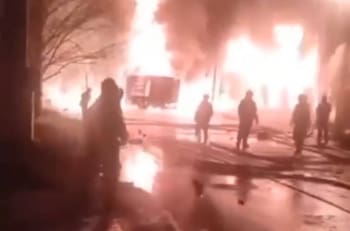 VIDEO | Explotó un almacén de municiones del Ministerio de Defensa de Irán