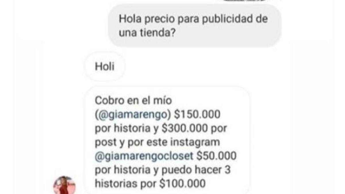 Gianella Marengo se defendió de las críticas tras darse a conocer cuánto cobra por hacer publicidad en Instagram