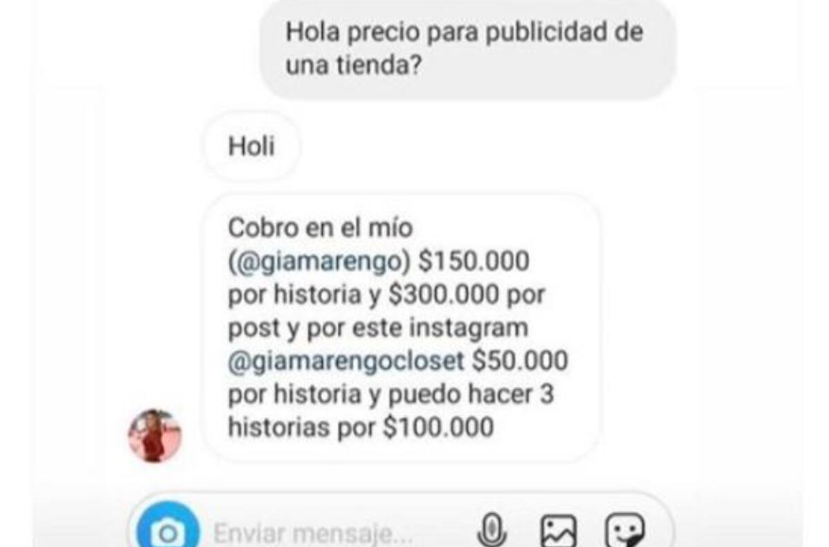 Gianella Marengo se defendió de las críticas tras darse a conocer cuánto cobra por hacer publicidad en Instagram