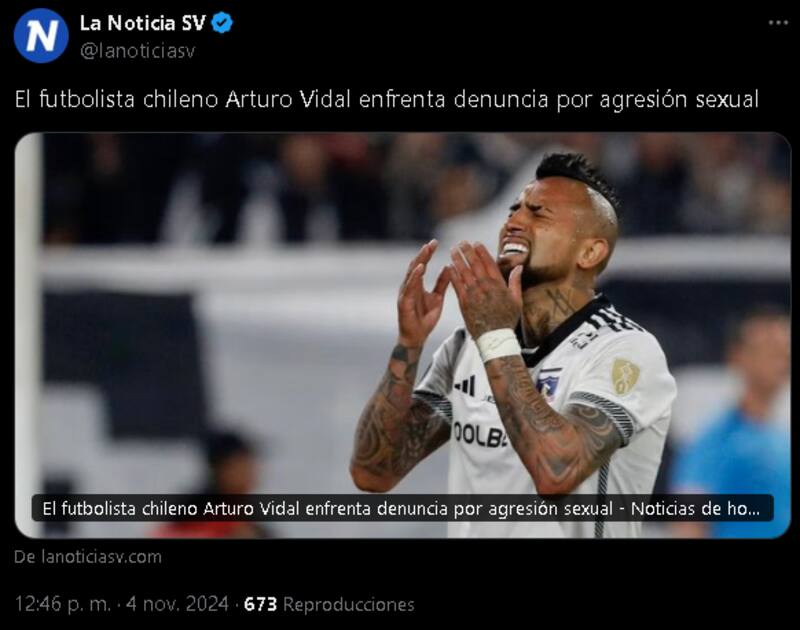 Prensa internacional reacciona a denuncia contra Arturo Vidal