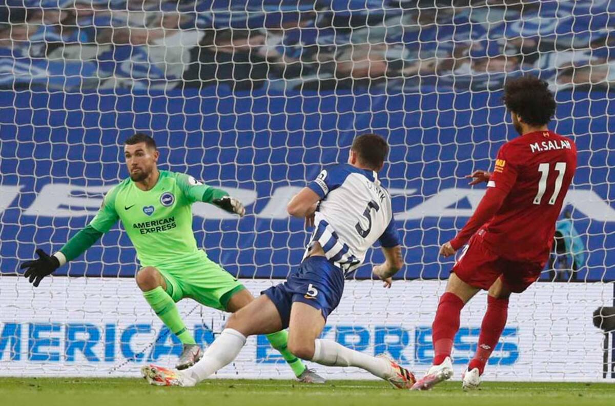 Con goles de Salah y Henderson, Liverpool vence con facilidad a Brighton