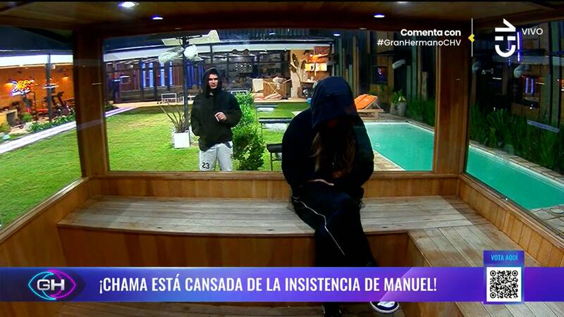 no deja tranquila a la Chama en el reality de CHV.