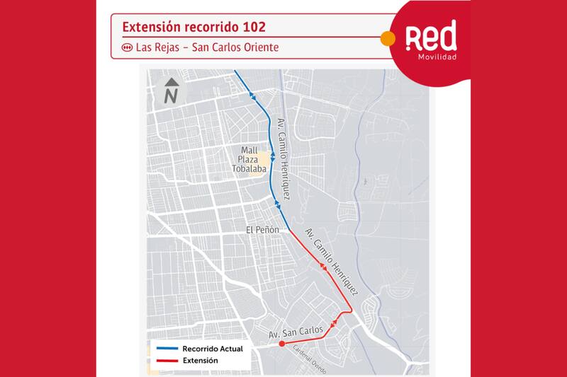 La extensión del servicio comienza este sábado 18 de marzo. Créditos: RED