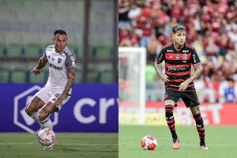 Eduardo Vargas y Erick Pulgar.