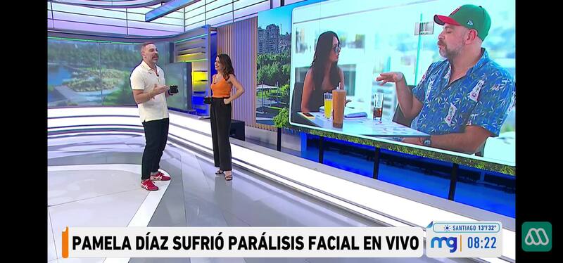 El conductor, a raíz de lo sucedido con Pamela Díaz, se pregunta si le podría pasar a él. Créditos Captura: Mega.