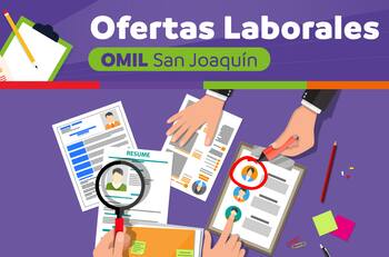 Pagan hasta $1.200.000: OMIL de la Municipalidad de San Joaquín publicó ofertas de trabajo