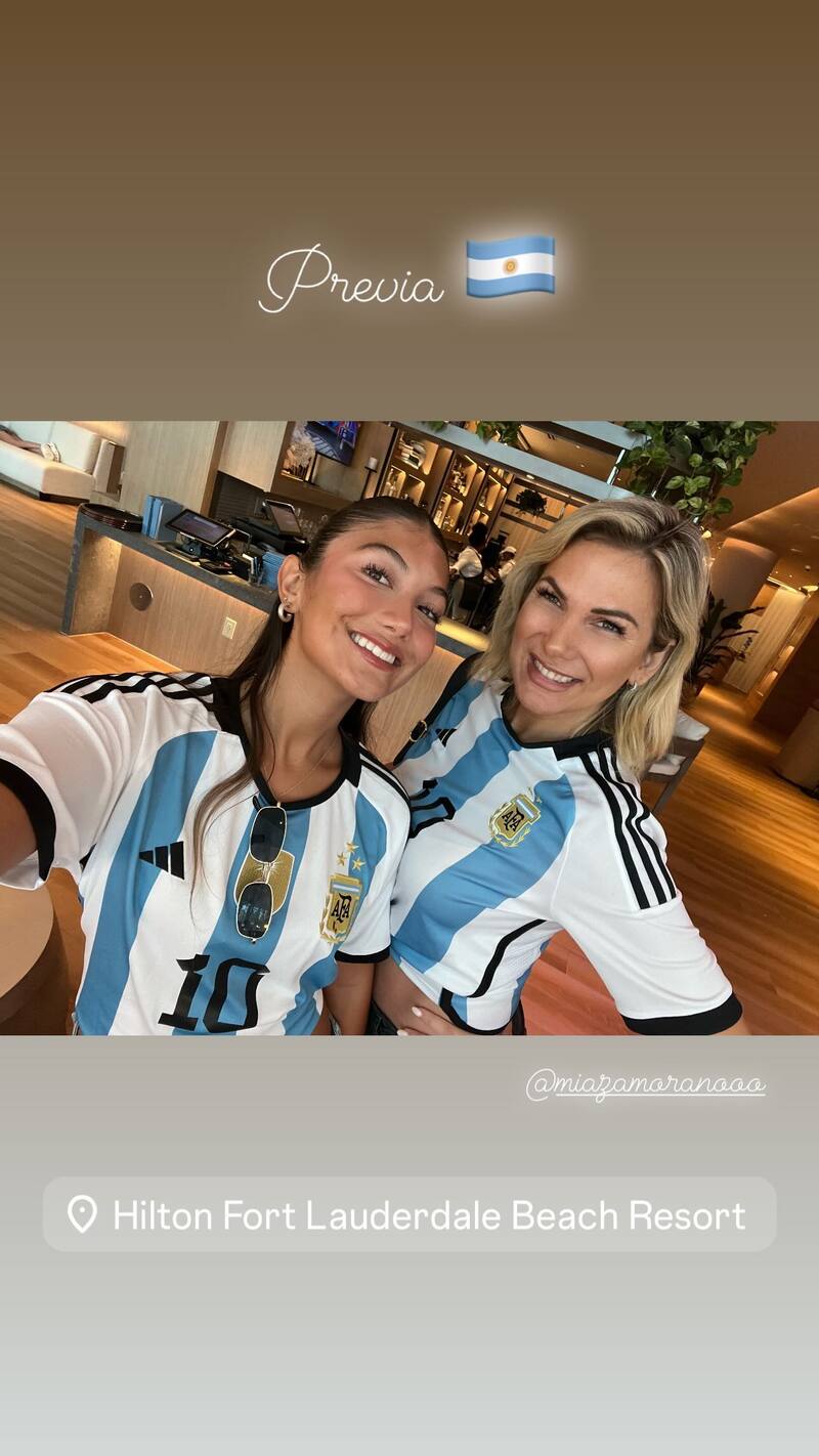 María Alberó y Mía Zamorano disfrutaron de la final de la Copa América