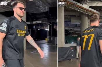 Otra noche estelar de Luka Doncic: llegó con la camiseta de Real Madrid e igualó importante récord de LeBron James