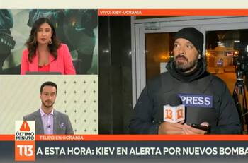 “Tenemos mucha conciencia de la necesidad de informar con seguridad": Alfonso Concha mostró cómo fue trasladado a refugio en Kiev durante despacho en Canal 13