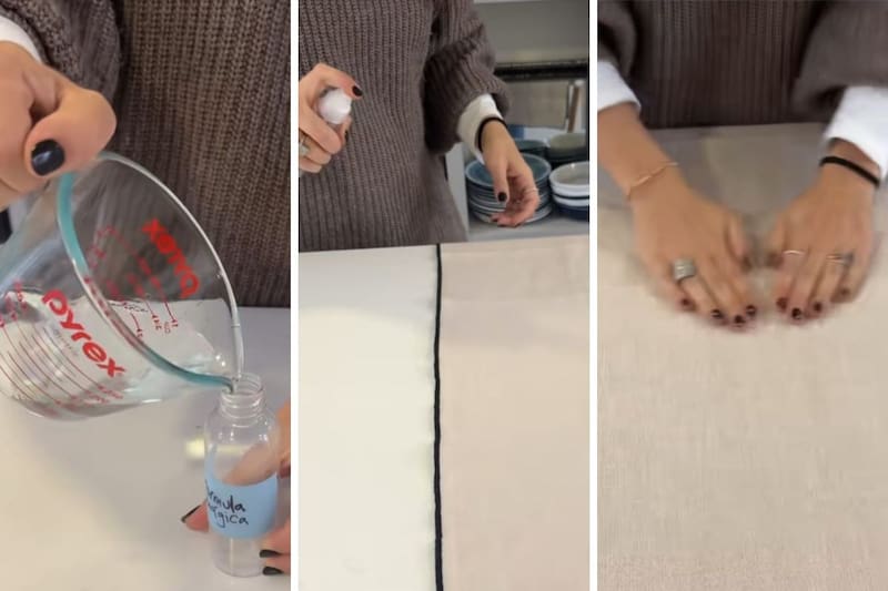 Con esta fórmula mágica podrás dejar tus telas libres de arrugas.
Créditos: TikTok @lareinadeldato.