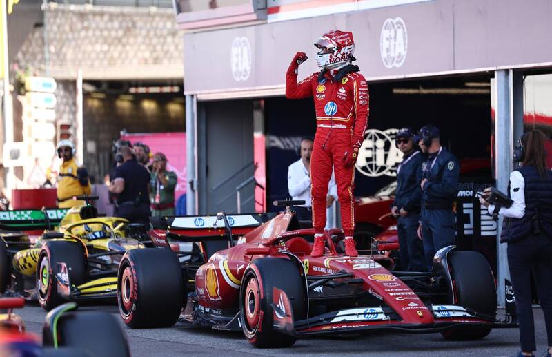 Charles Leclerc ganó la pole position en el Gran Premio de Mónaco. EFE