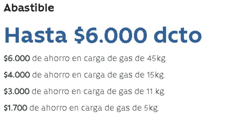 Descuentos de Abastible para afiliados a Caja Los Andes.