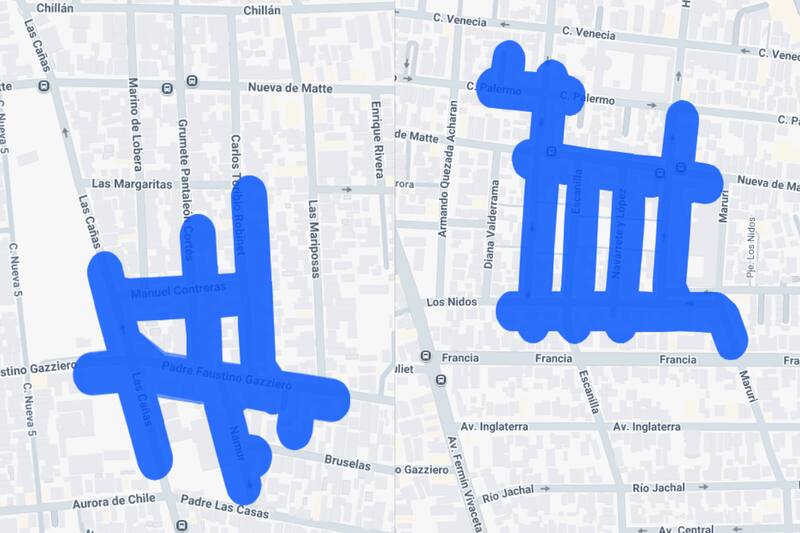 Sector afectado por el corte de luz.