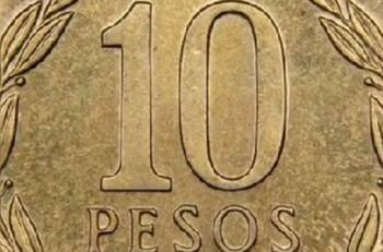 ¿La tendrás por ahí? Esta moneda de 10 pesos chilena puede costar hasta $500.000