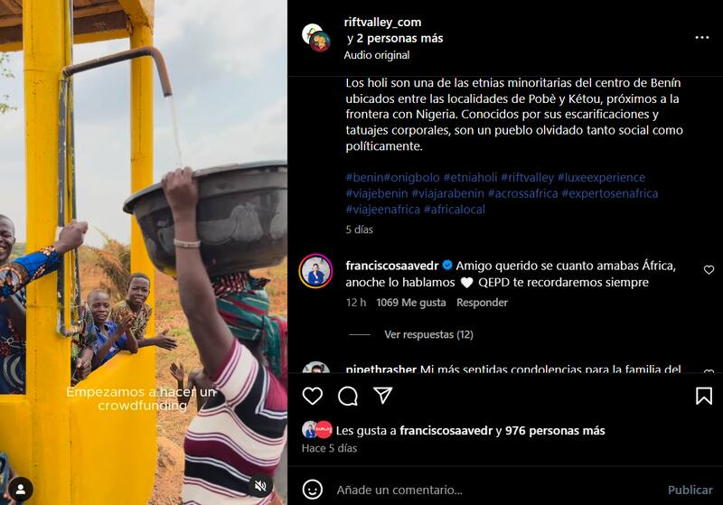 Pancho Saavedra se despidió de Toni Espadas.