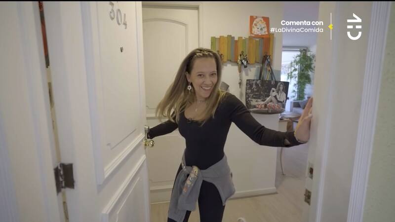 fue la tercera anfitriona de la noche en "La Divina Comida".