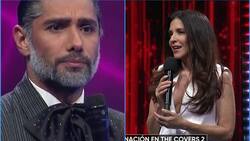 "¿Por qué lo dices justo cuando estoy yo?": Miguel Garcés recriminó a Karla Constant por particular comentario tras su presentación en "The Covers 2"