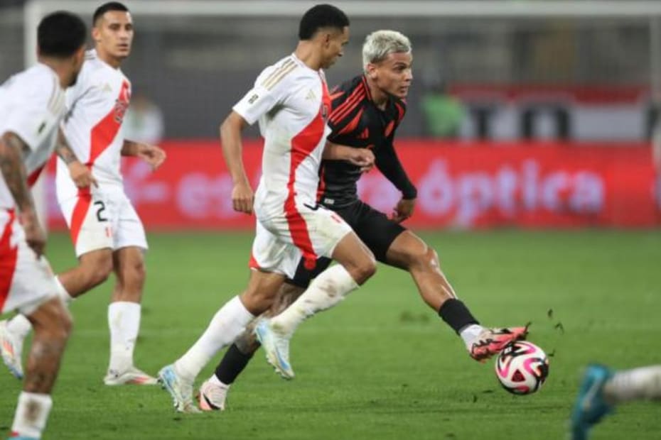 Colombia vs. Perú. Foto: EFE.