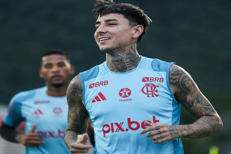 Será suplente contra Los Ángeles FC. Foto: Instagram Flamengo.