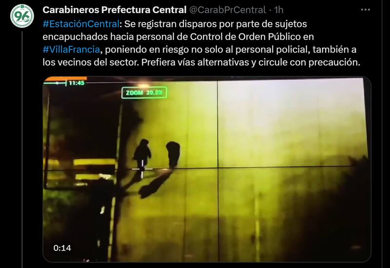 Estado de los disturbios en esta jornada de lunes 11 de septiembre.