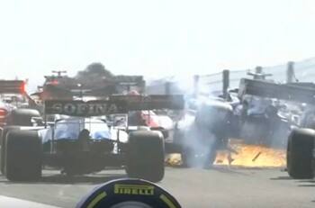 ¡Pasó de todo! Así fue la accidentada largada del Gran Premio de la Toscana