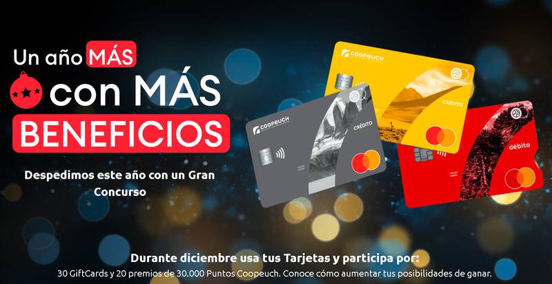Además de los giftcards, sortean puntos para los socios.
