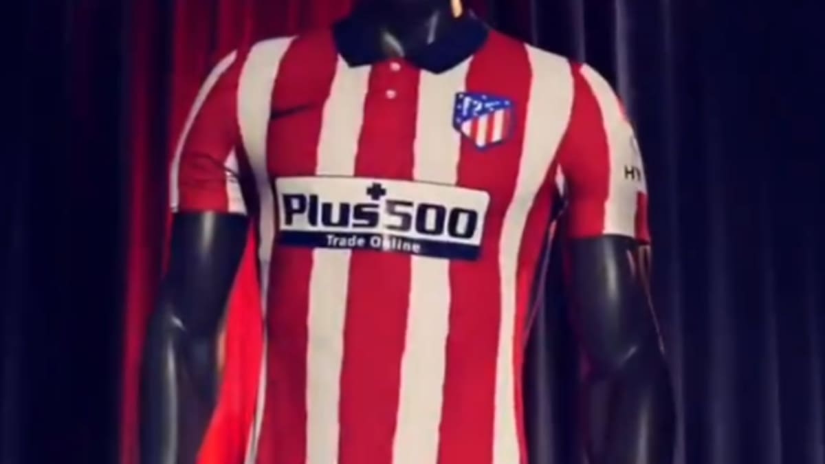 Atlético Madrid presentó su nueva camiseta para la siguiente temporada