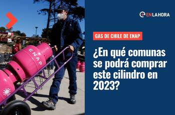 Gas de Chile de Enap: ¿Cuáles comunas podrán comprar este cilindro de gas en 2023?