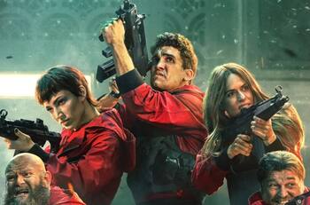 Estrella de "El Juego del Calamar" saludó a actores de "La Casa de Papel" a días de su gran final