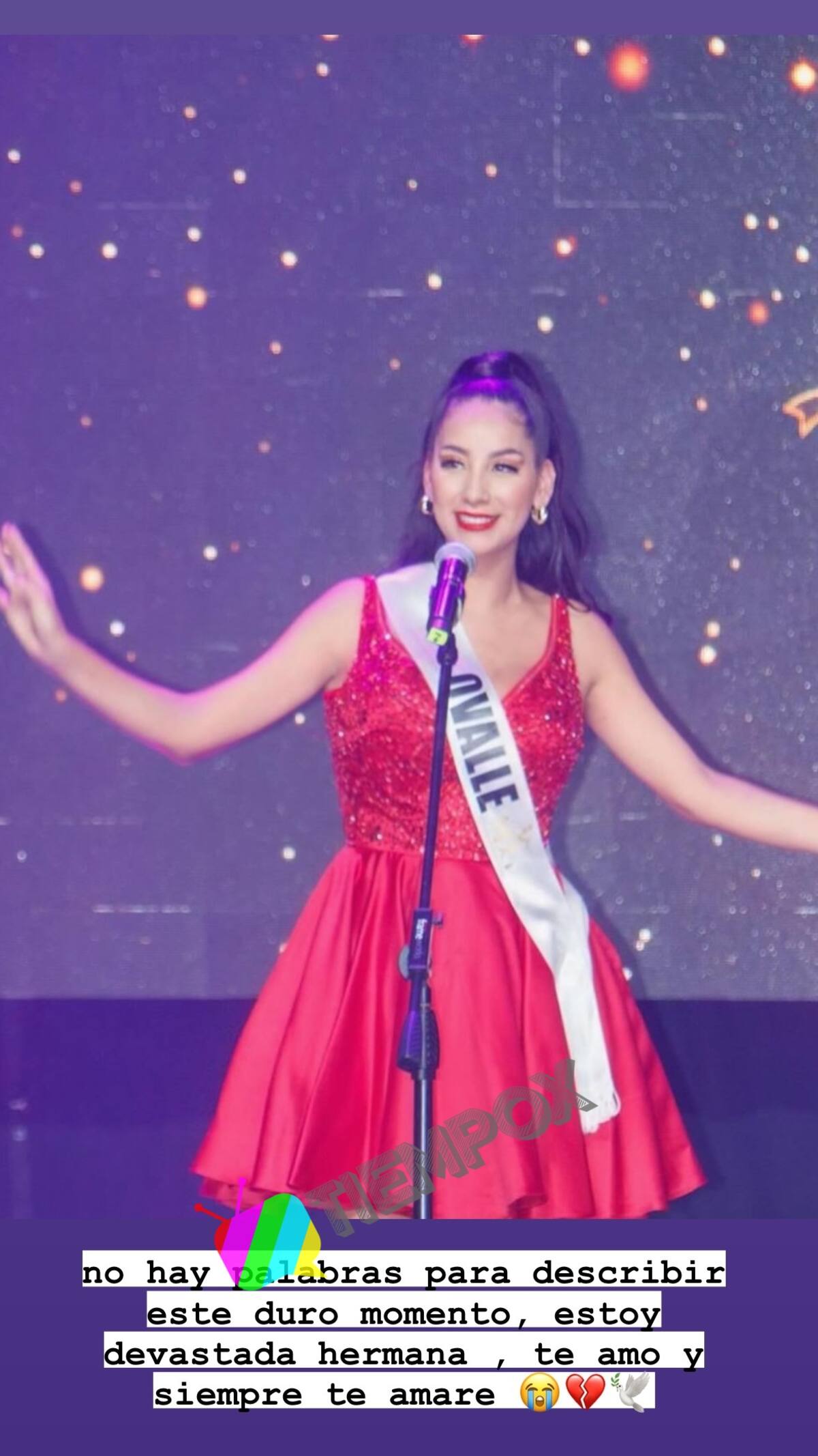 Natu Paulina le dedica sentidas palabras a su hermana