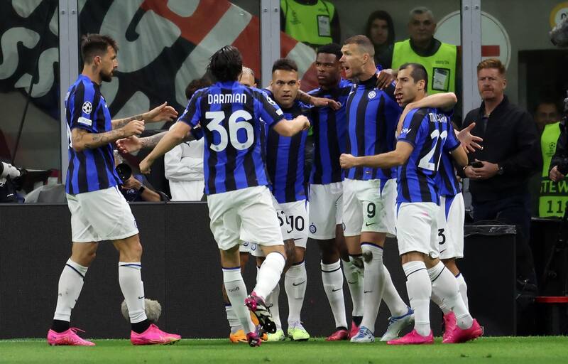 El Inter venció al Milan. FOTO: EFE/EPA/MATTEO BAZZI
