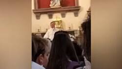 VIDEO | Sacerdote realizó misa en estado de ebriedad y hasta eructó sobre el altar en España