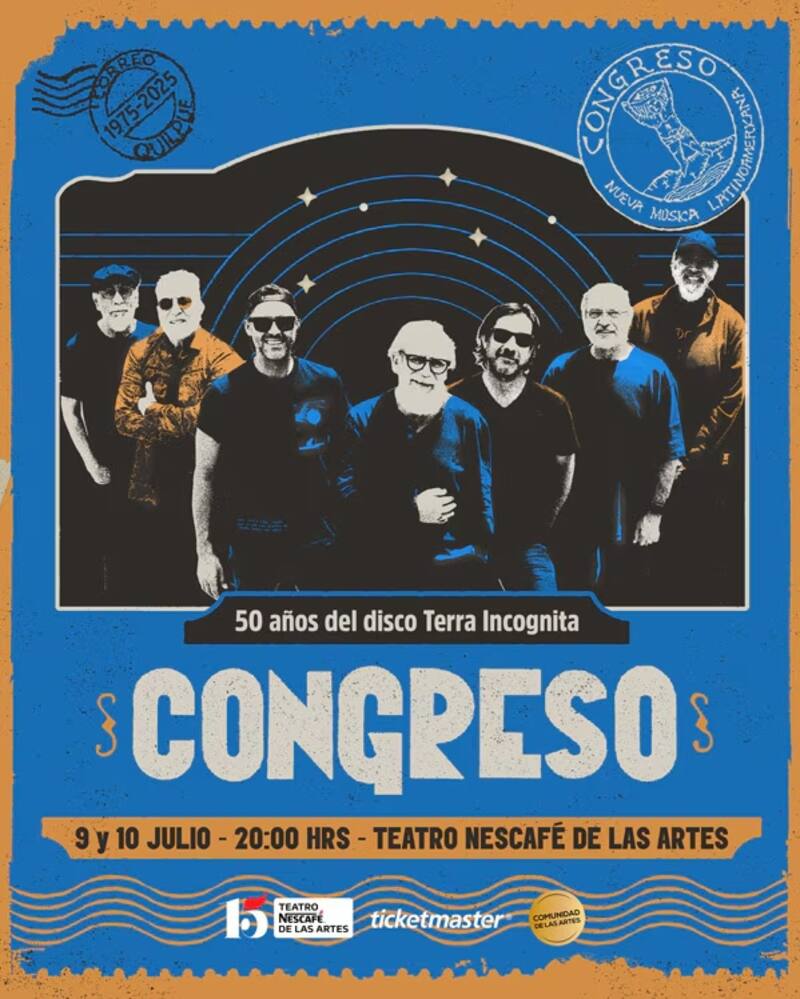 Afiche de los dos conciertos de la banda folk progresivo.
