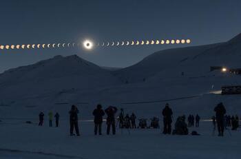 VIDEO | Así se vivió el eclipse solar visto desde la Antártida