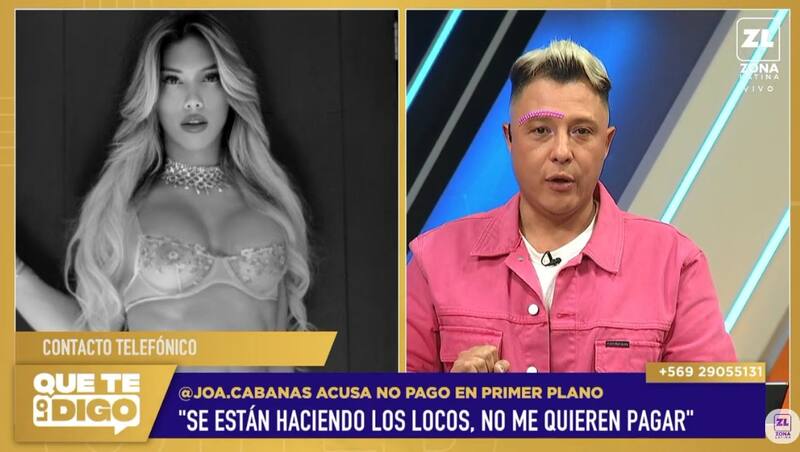 La modelo se defendió de Fran García-Huidobro.