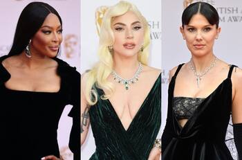Lady Gaga, Salma Hayek y más famosas: Los looks que destacaron en la alfombra roja de los premios BAFTA 2022