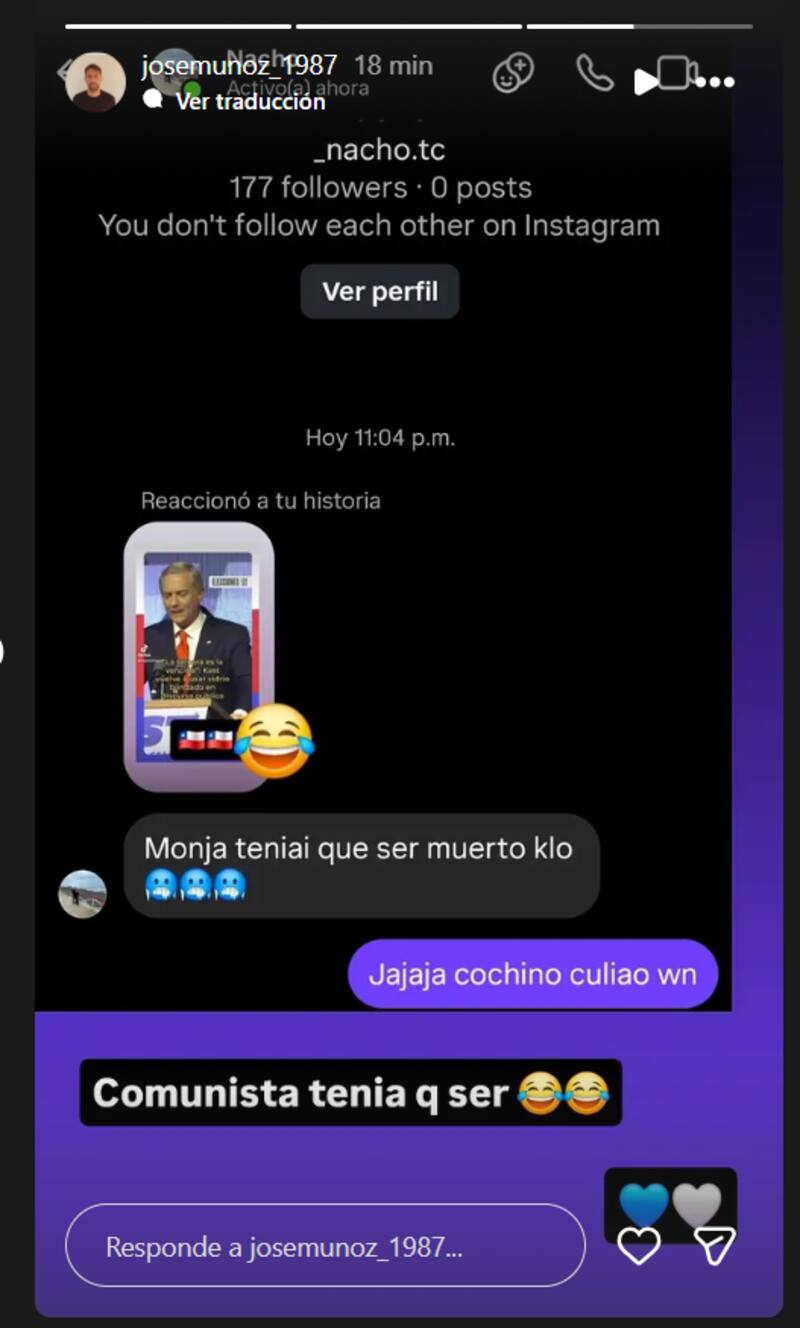 Respondió a las críticas en Instagram.