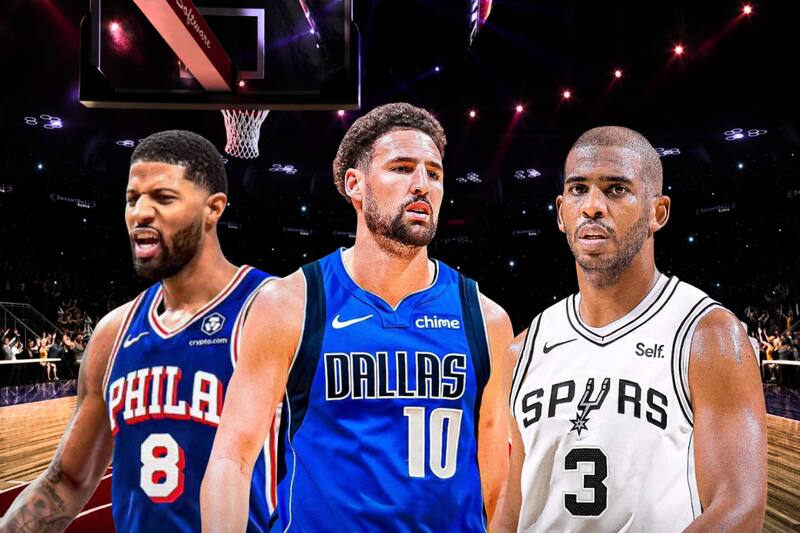 Paul George, Klay Thompson, Chris Paul.