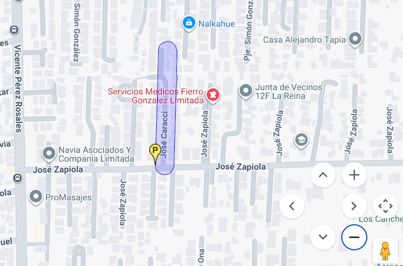 Esta será la zona afectada por suspensión de servicio de agua potable este martes 24 de marzo. Foto: Aguas Andinas.