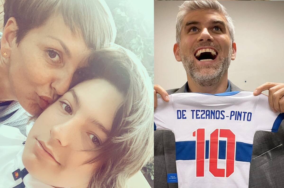 El cariñoso saludo de Joaquín, hijo de Fran García-Huidobro, a Manuel de Tezanos por su paternidad