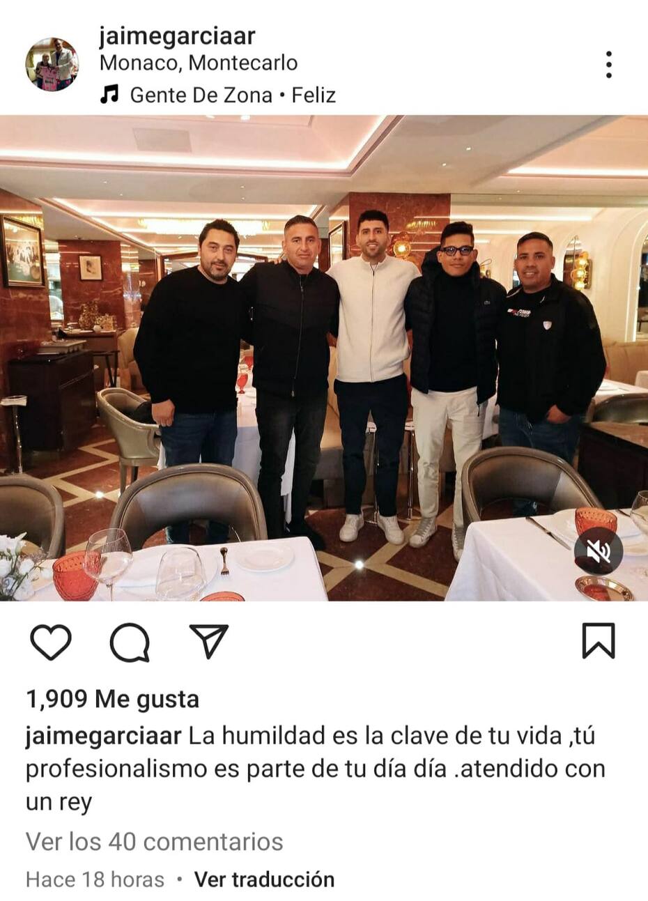 Jaime García visitando a Guillermo Maripán