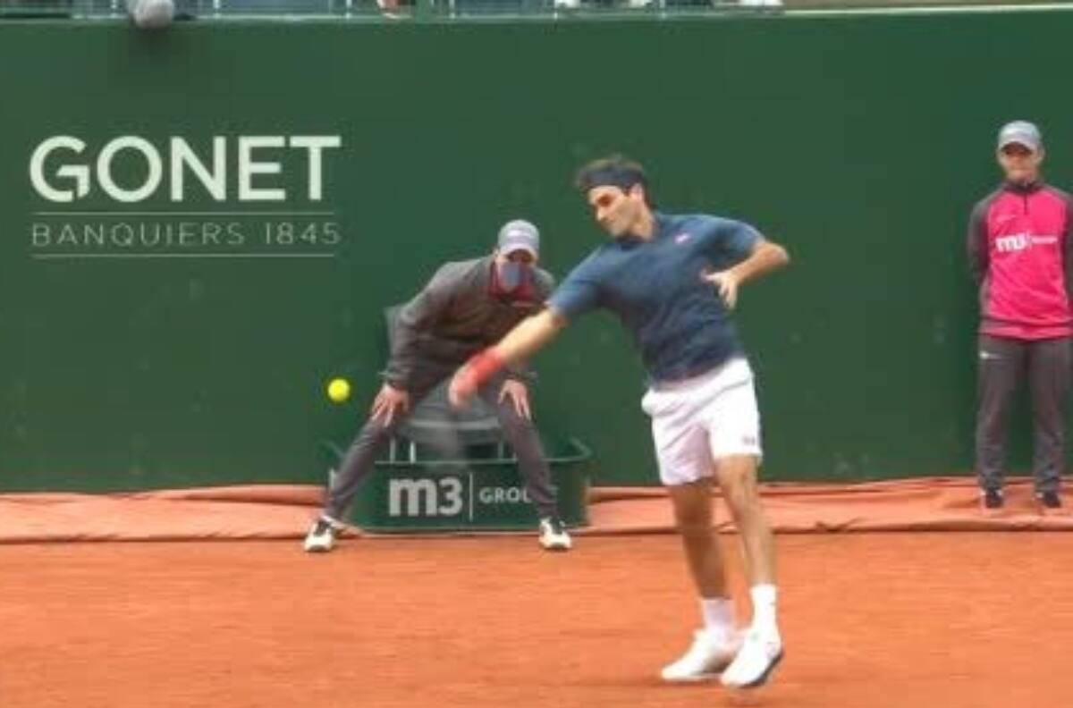 Video: Roger Federer deleitó con un gran punto en su vuelta al tenis en Ginebra