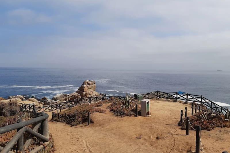 Está ubicado entre Concón y Viña del Mar.
Créditos: Google Maps.